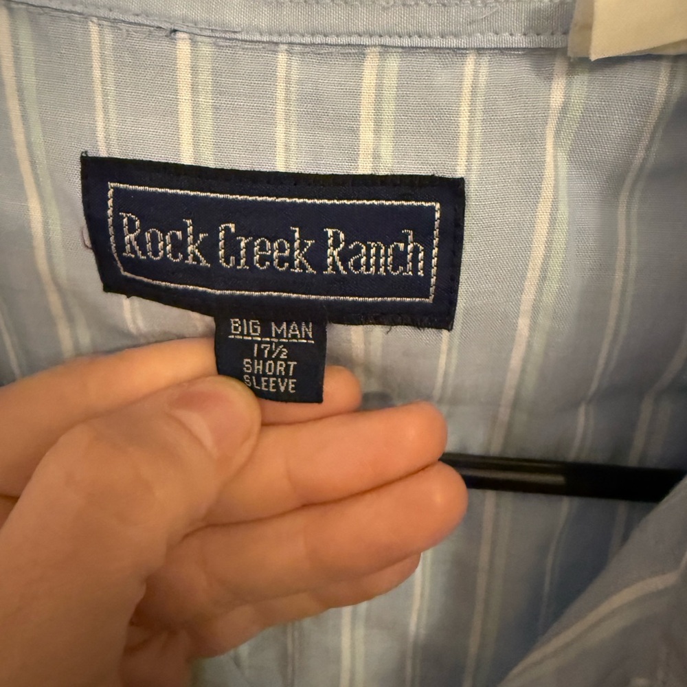 DONATED Rock Creek Ranch Vintage Big Man Shirt - Picture 5 of 6